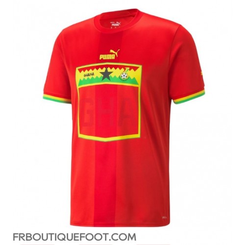 Maillot de foot Ghana Extérieur vêtements Monde 2022 Manches Courtes